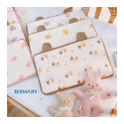 Gối cao su non cho bé trai và bé gái vải xô vải muslin